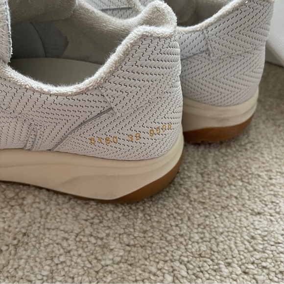 NWT and Box Woman by Common Projects White Leather Woven Track Sneakers 9 / 39 - Picture 2 of 8